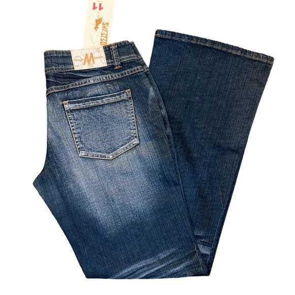 BRAND NEW NWT WOMENS MADE WIDE LEG JEANS SIZE 11 - Picture 2 of 5